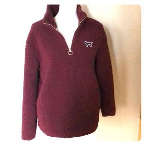 Victoria secret “pink” sherpa pull over